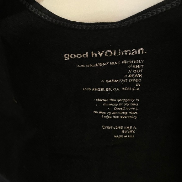 Good hYOUman Jules Open Back Long Sleeve Sweatshirt | Size M - Picture 3 of 3